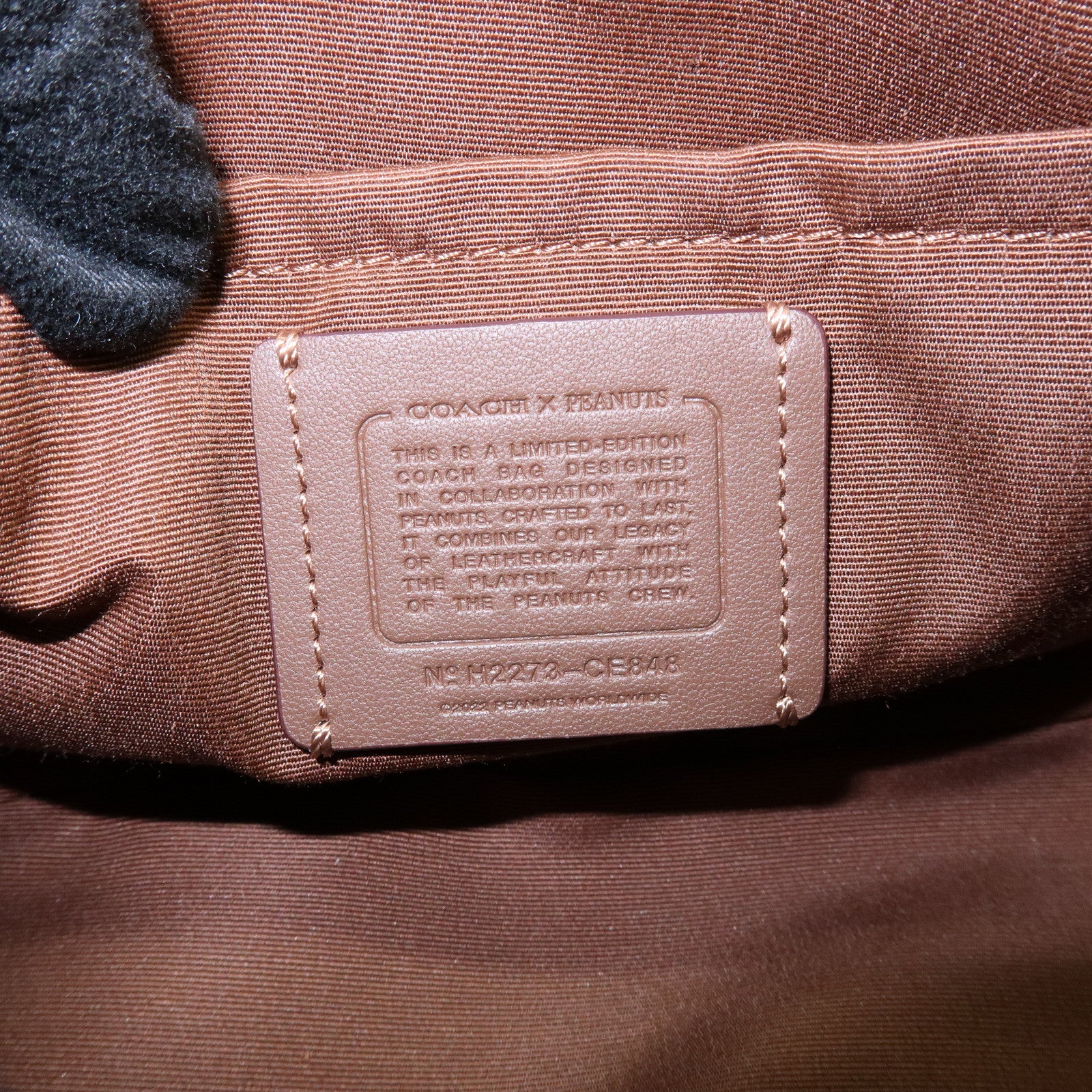 COACH PEANUTS Teri Signature PVC Leather Shoulder Crossbody Bag