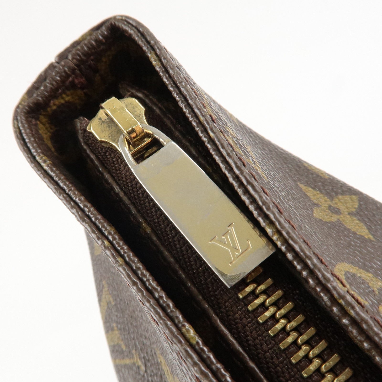 Louis Vuitton Monogram Canvas Cabas Piano Tote Bag Hand Bag M51148 Used