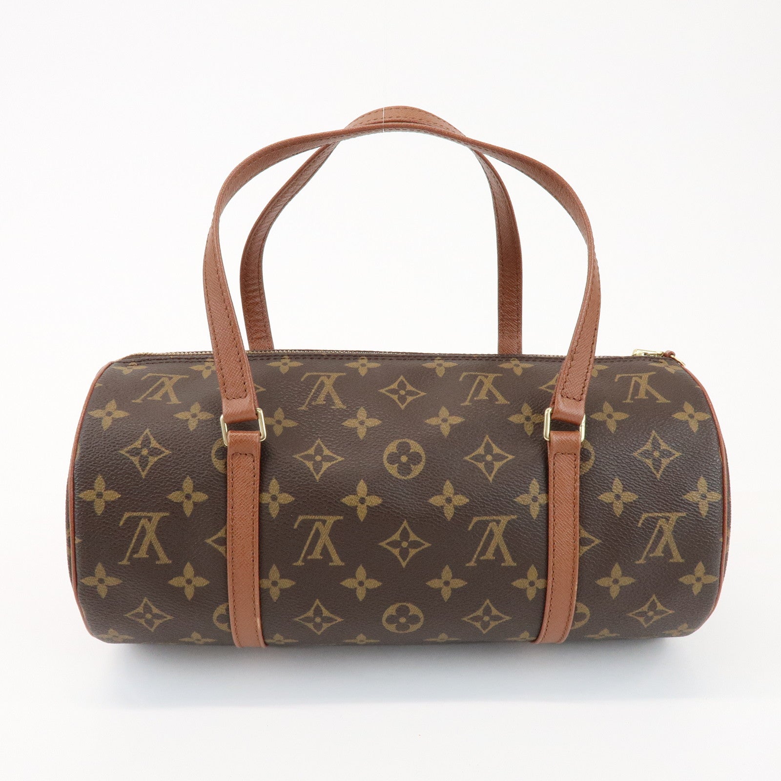 Louis Vuitton Monogram Papillon 30 Hand Bag Brown M51365