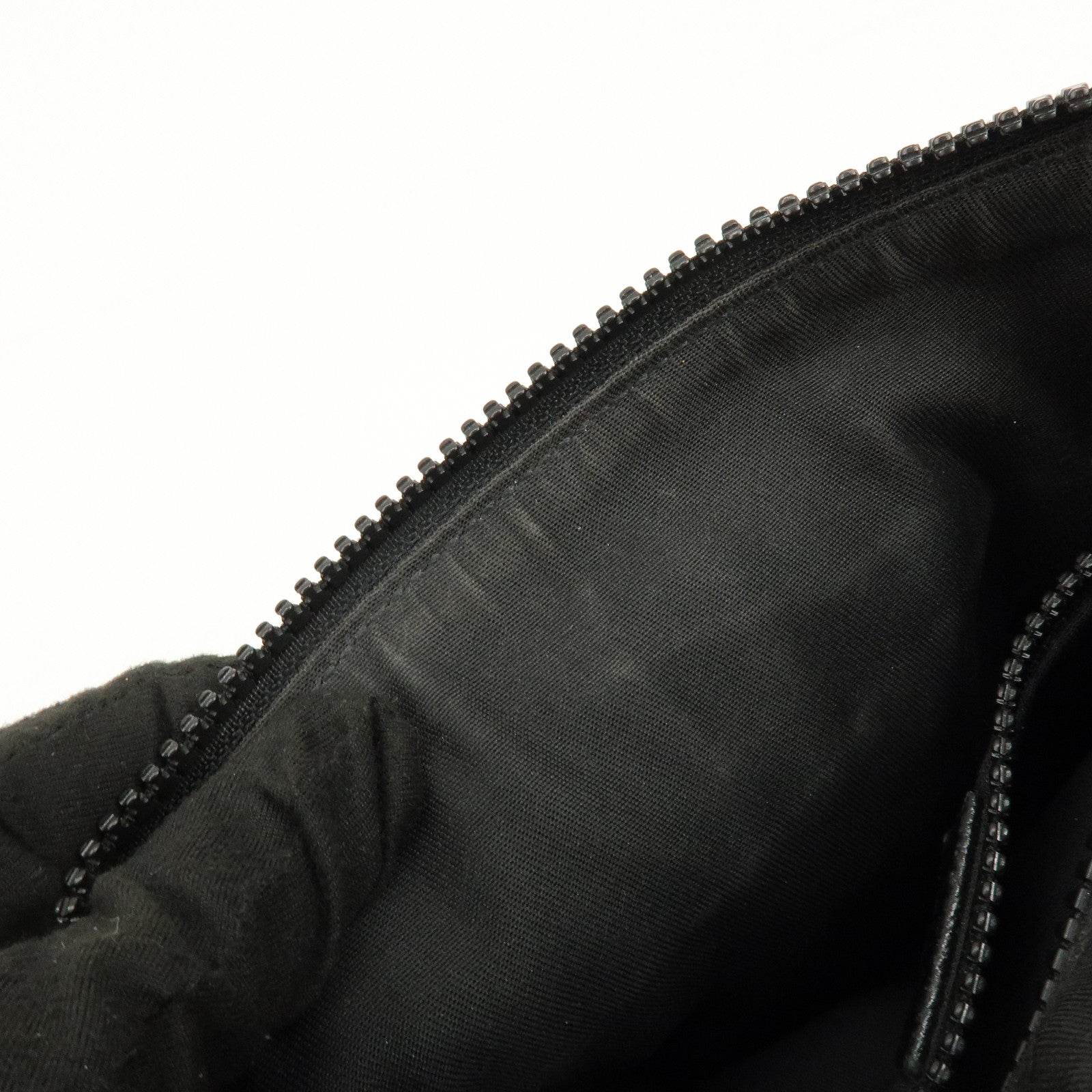 GUCCI GG Nylon Leather Shoulder Bag Crossbody Bag Black 449183