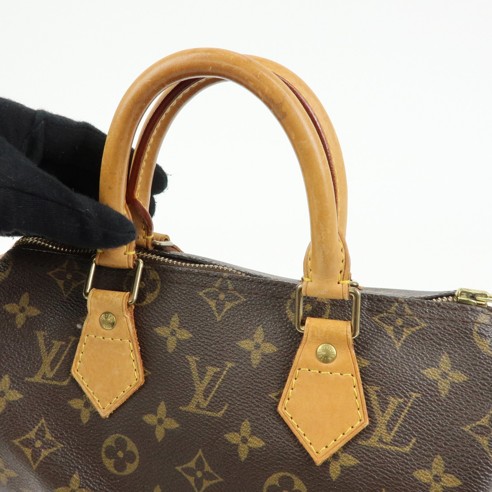 Louis Vuitton Monogram Speedy 25 Boston Bag Hand Bag Brown M41528