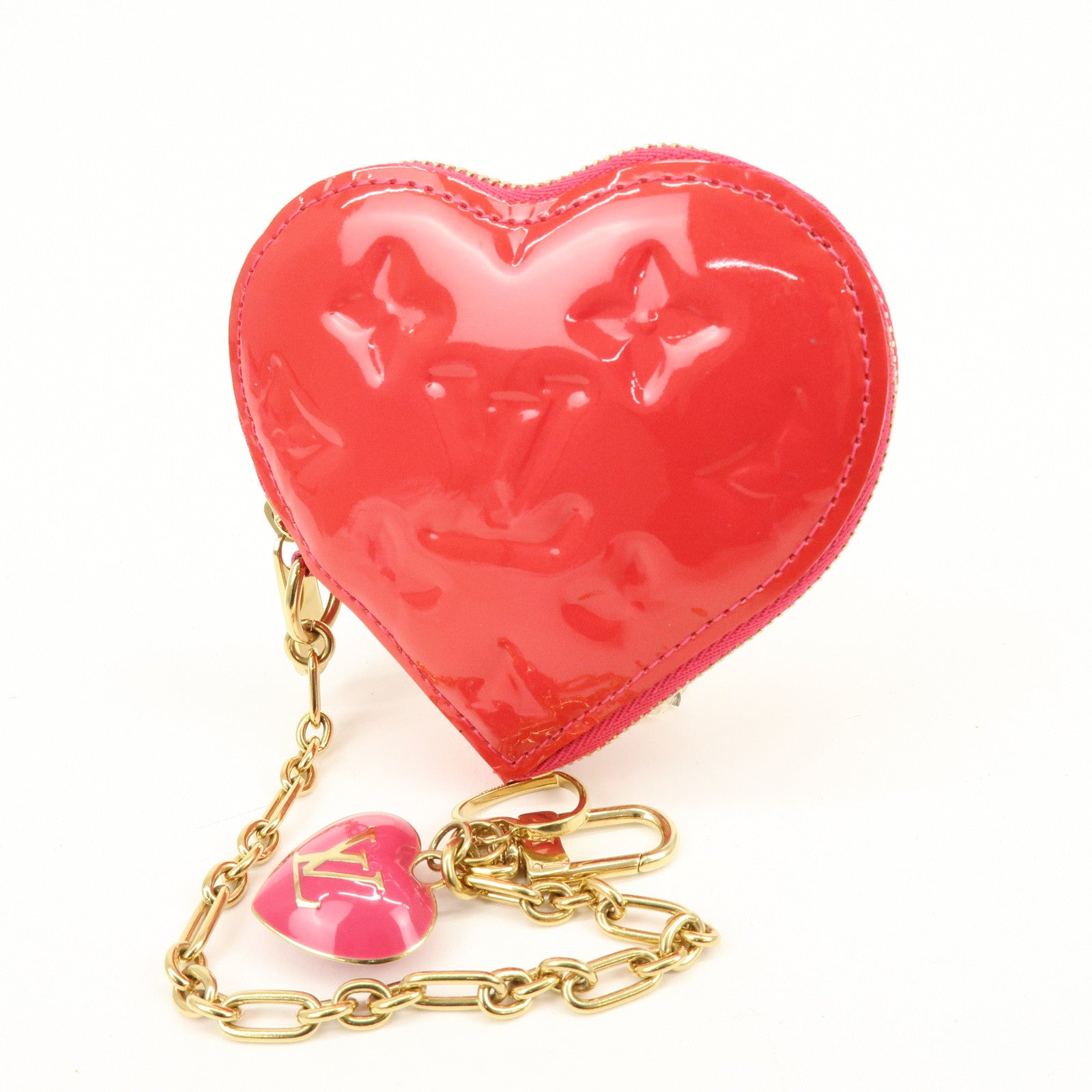 Louis Vuitton Monogram Vernis Porte Monnaie Coeur Coin Case M93657