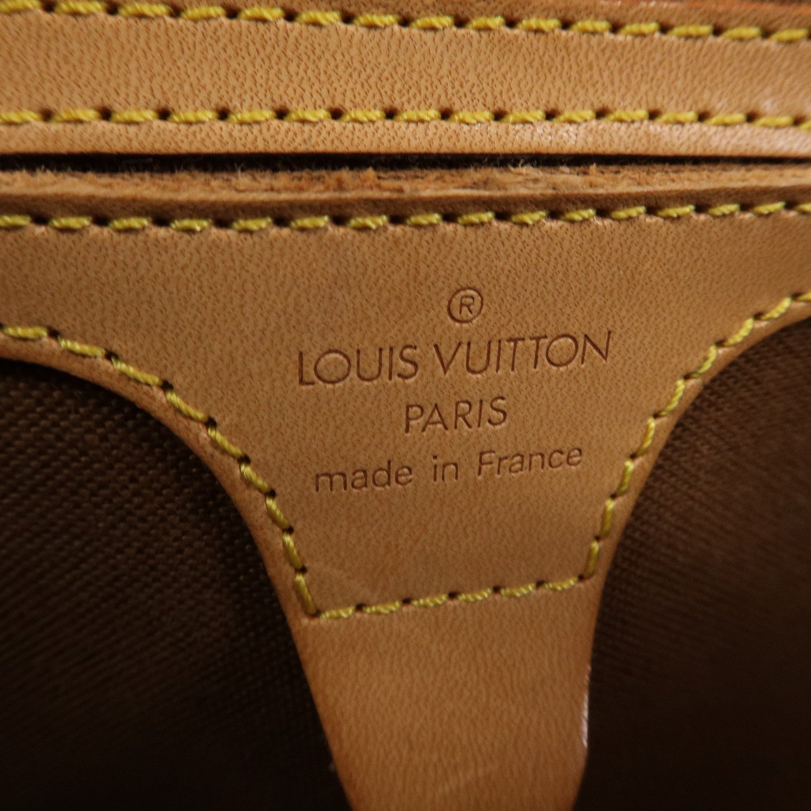 Louis Vuitton Monogram Canvas Ellipse PM Hand Bag Brown M51127 Used