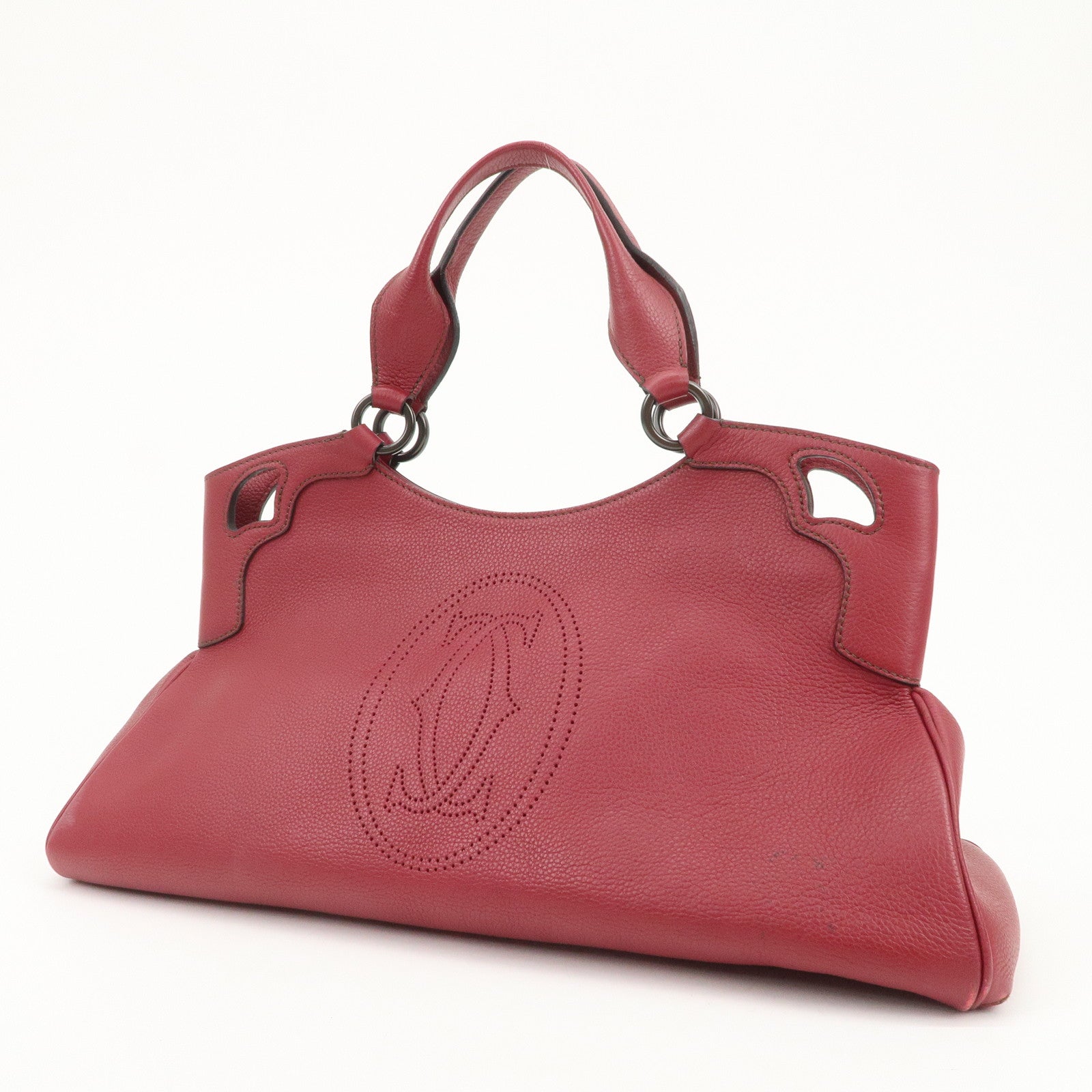 Cartier Marcello de Cartier MM Shoulder Bag Hand Bag Bordeaux