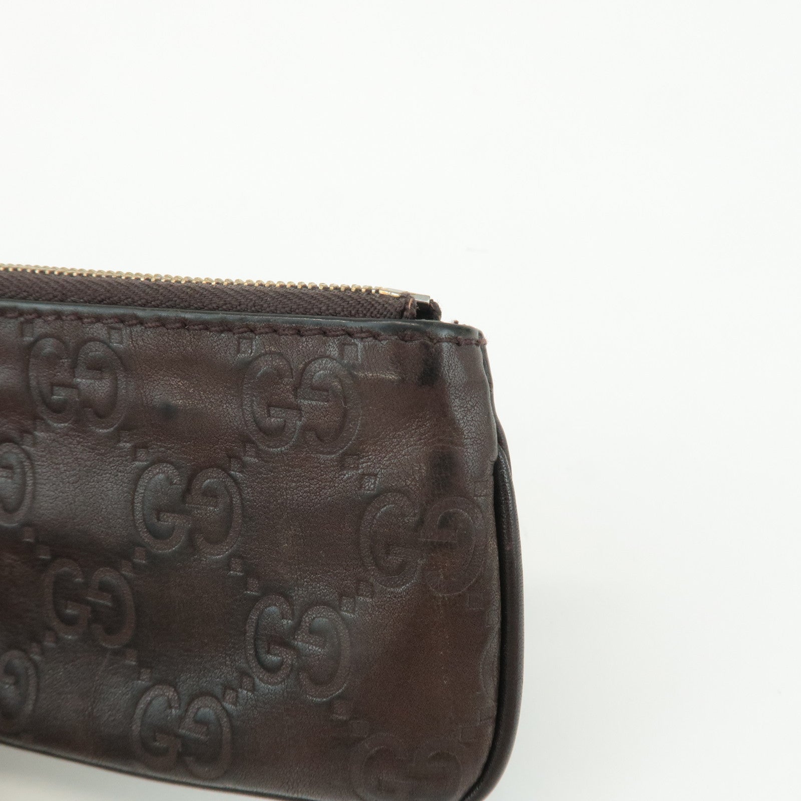 GUCCI Set of 2 Guccissima Leather Canvas Coin Case 233183/131988 Used