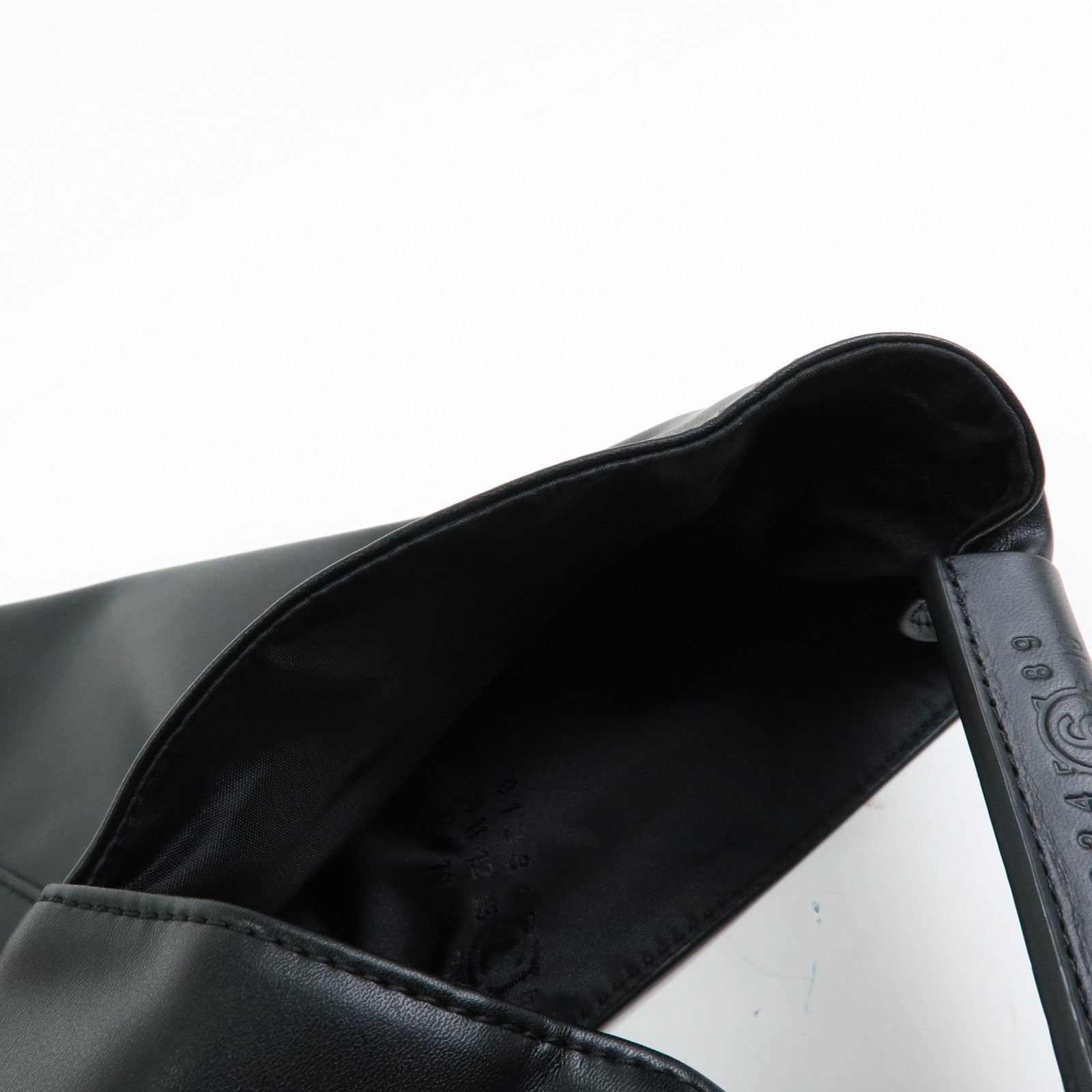 Maison Margiela MM6 Leather Japanese Tote Bag Shoulder Bag Black