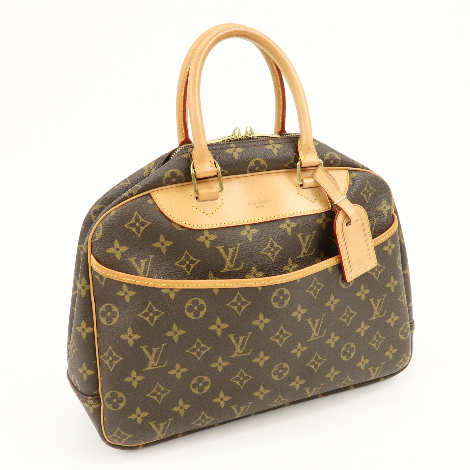 Louis Vuitton Monogram Canvas Deauville Hand Bag Brown M47270