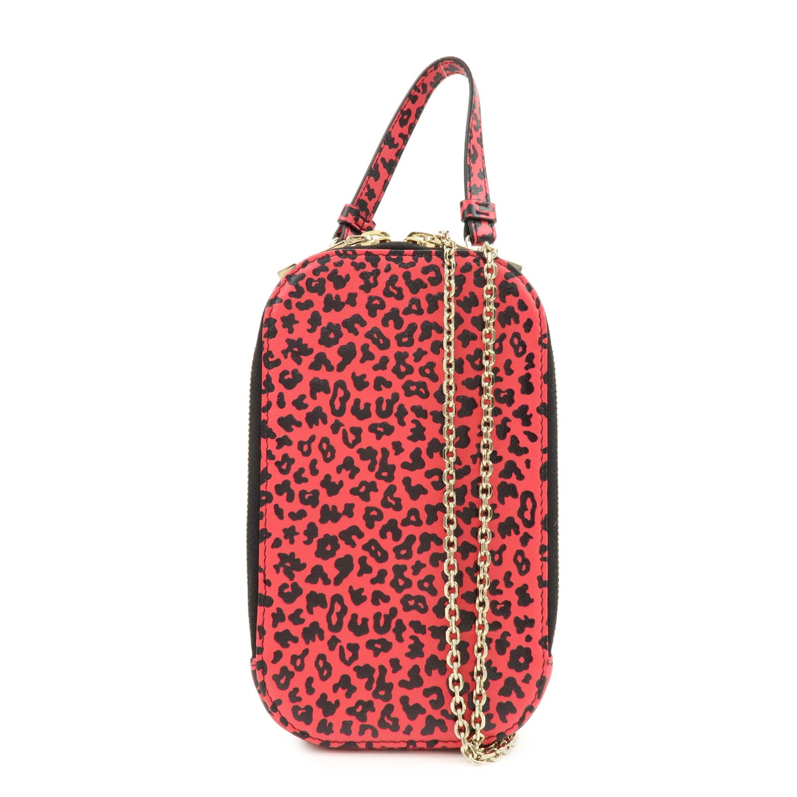 Christian Dior Lady Dior Call’in Dior Leather Phone Holder Pink