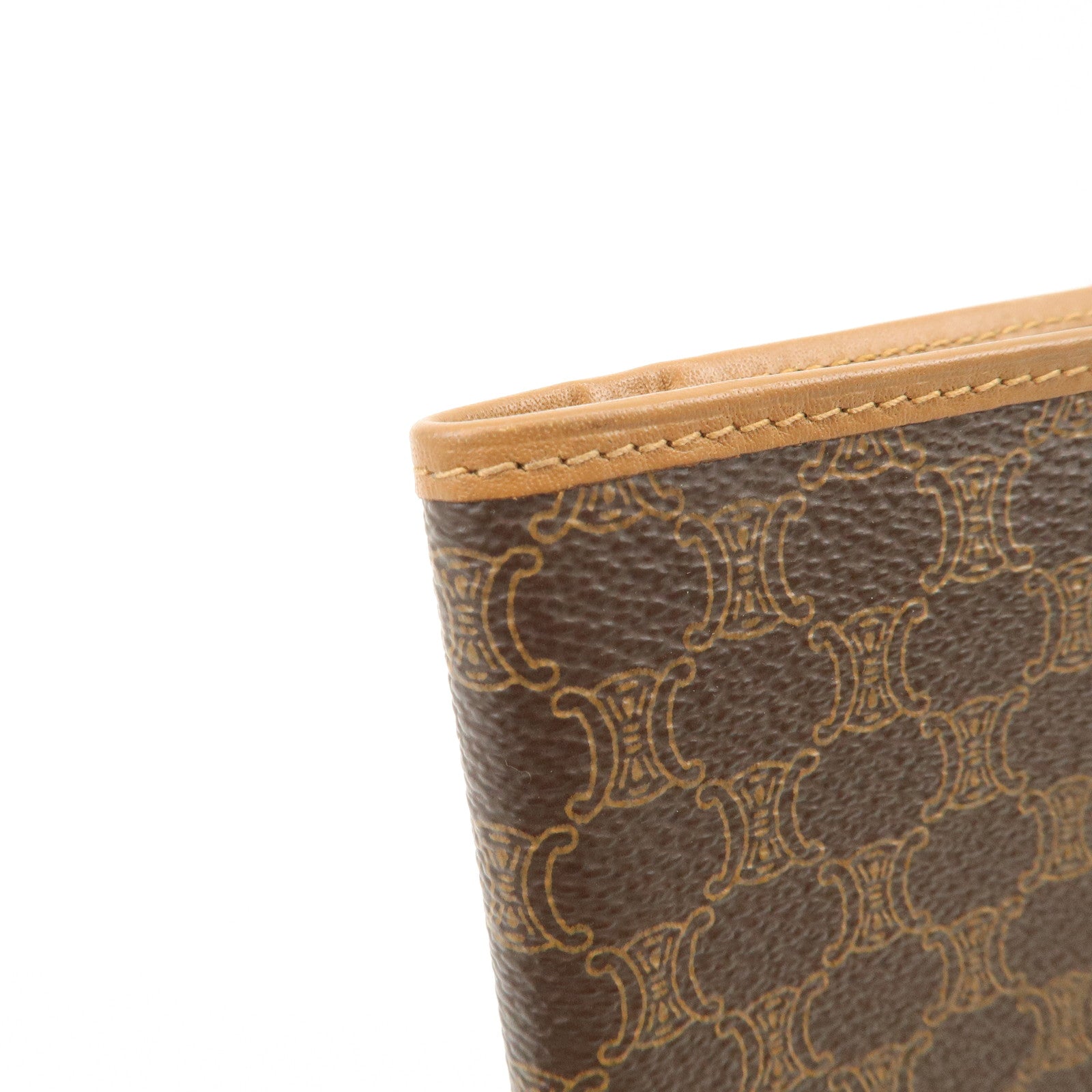 CELINE Macadam PVC Leather Long Wallet Brown