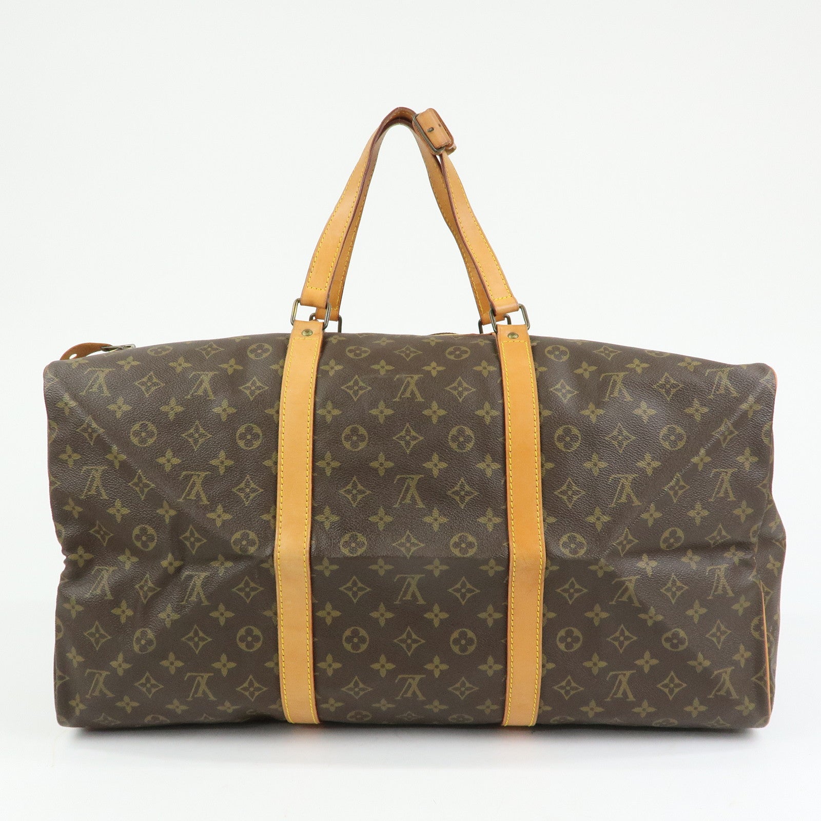 Louis Vuitton Monogram Sac Souple 55 Boston Bag Brown M41622