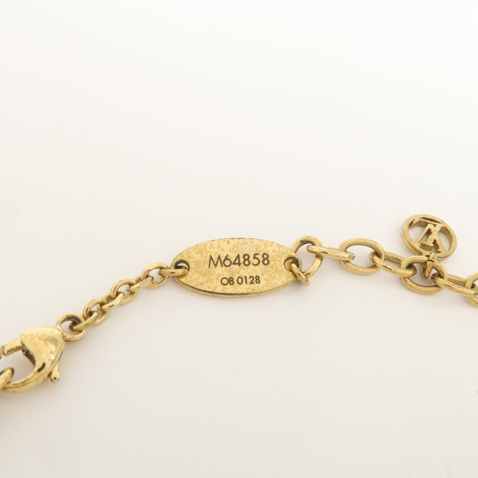 Louis Vuitton Monogram Metal Blooming Bracelet Gold M64858