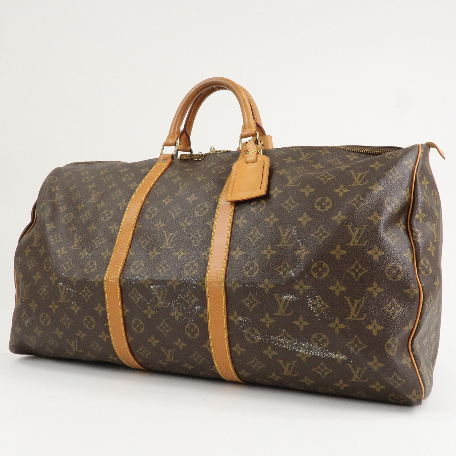 Louis Vuitton Monogram Keep All 60 Boston Bag Brown M41422