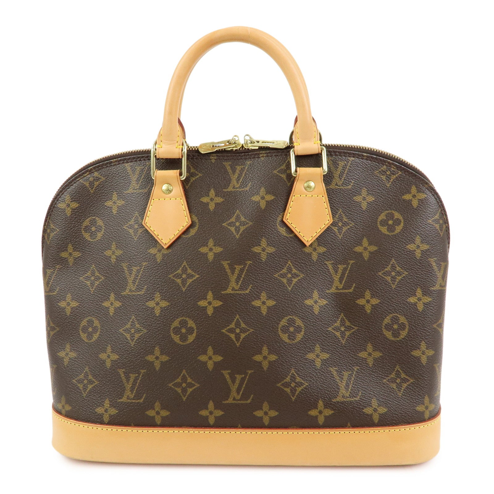 Louis Vuitton Monogram Alma Hand Bag Brown M51130