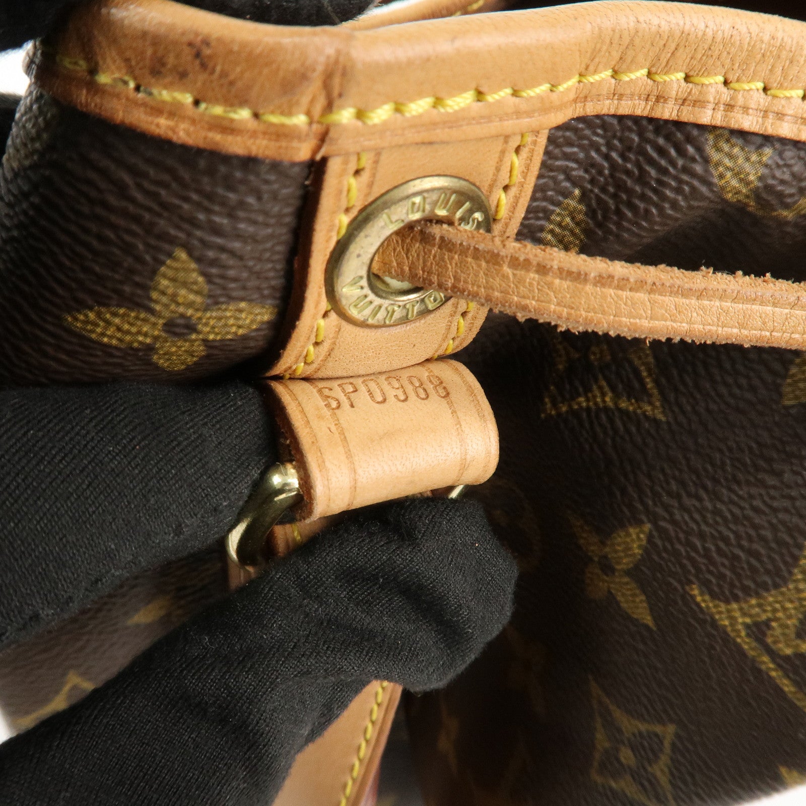 Louis Vuitton Monogram Noe Shoulder Bag Hand Bag Brown M42224 Used