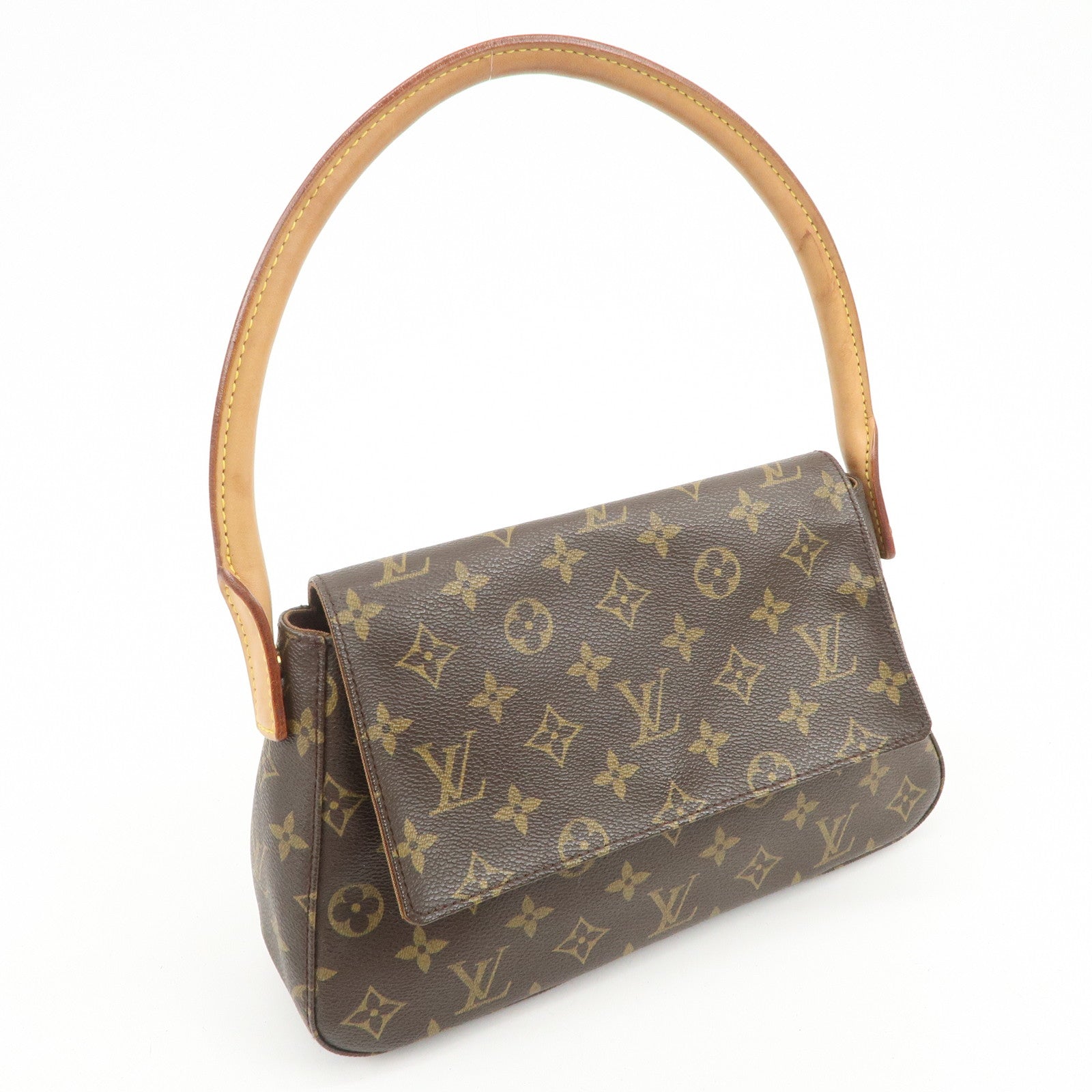 Louis Vuitton Monogram Mini Looping Shoulder Bag Brown M51147