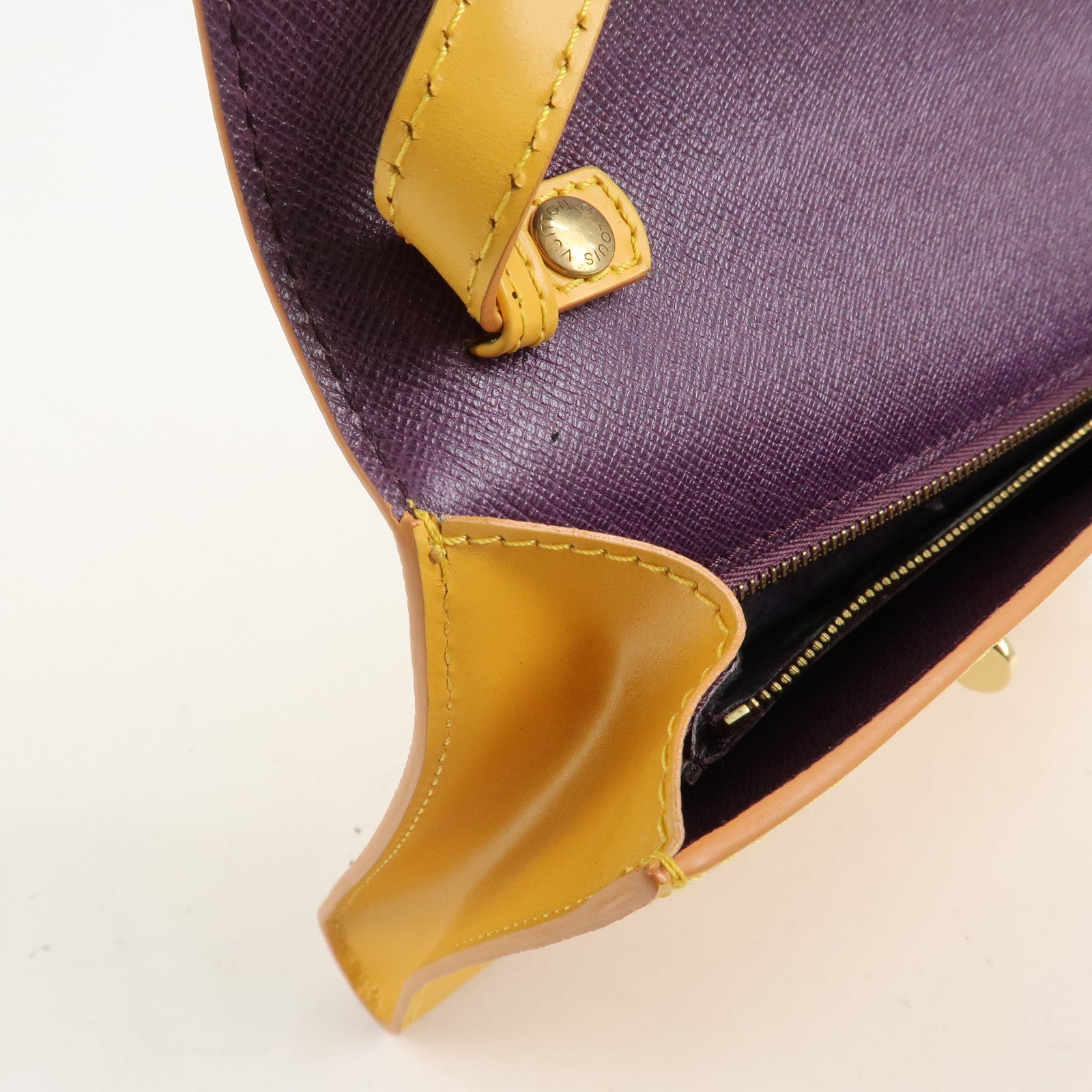 Louis Vuitton Epi Pochette Arche Shoulder Bag Tassili Yellow M52579