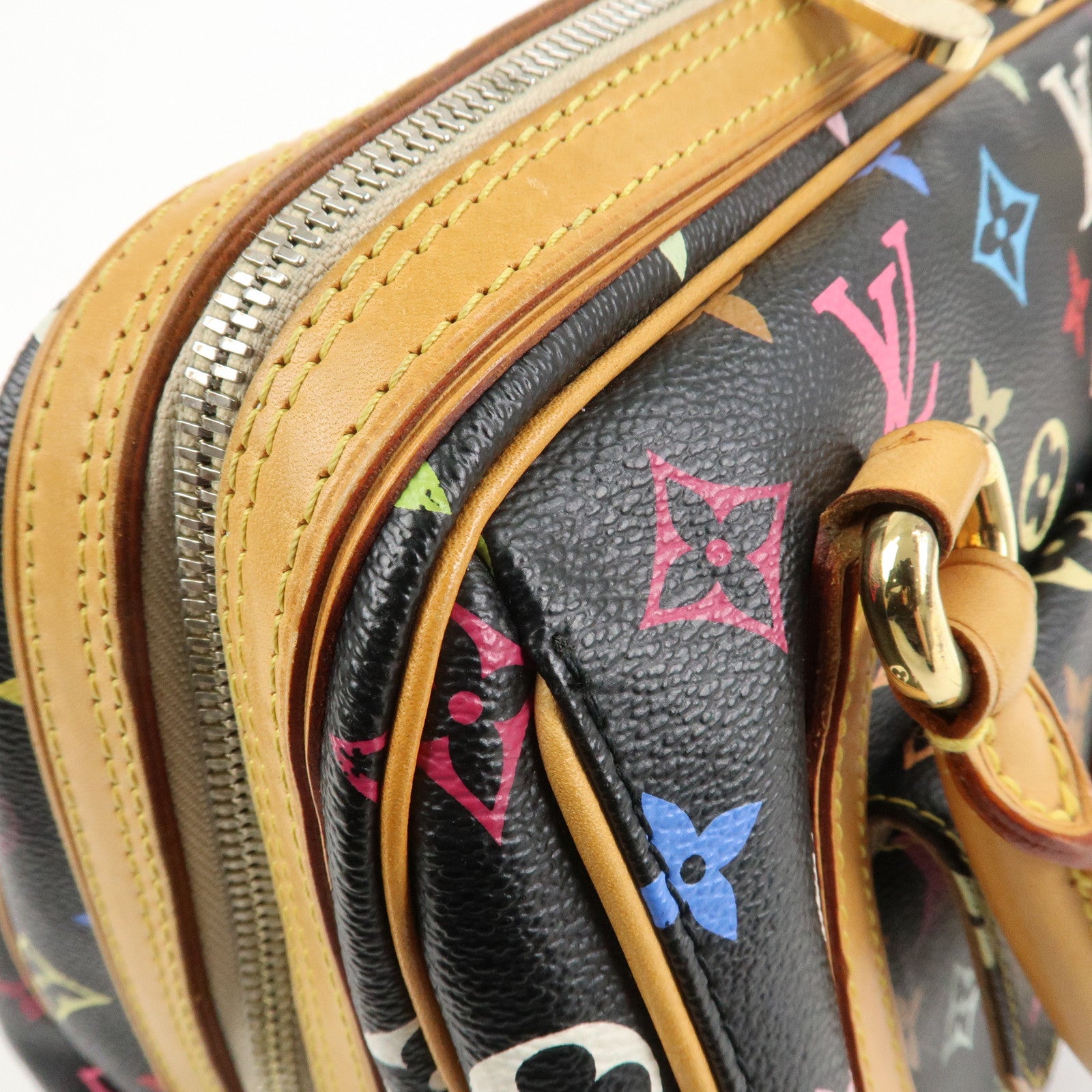Louis Vuitton Monogram Multicolor Priscilla Hand Bag Noir M40097