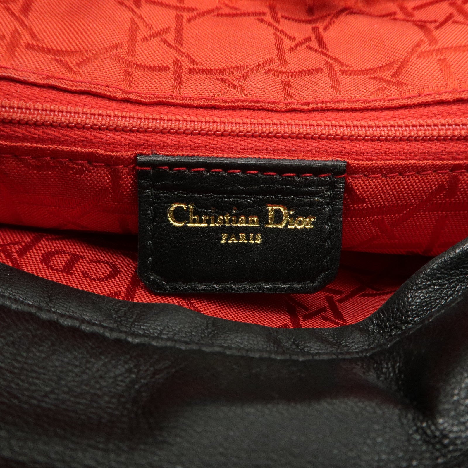 Christian Dior Canage Lady Dior Leather Large Hand Bag Tote Bag