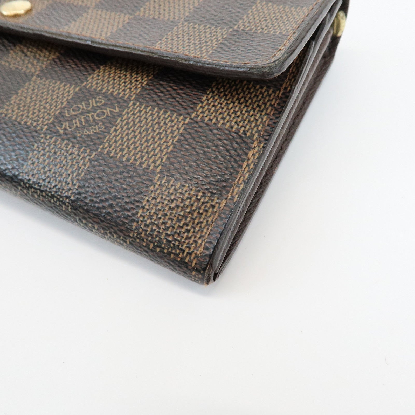 Louis Vuitton Damier Ebene Set of 2 Long Wallet N60015/N61734
