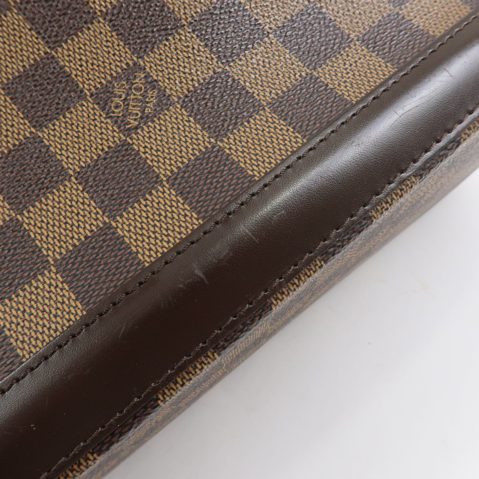 Louis Vuitton Damier Canvas Leather Manosque GM Hand Bag N51120