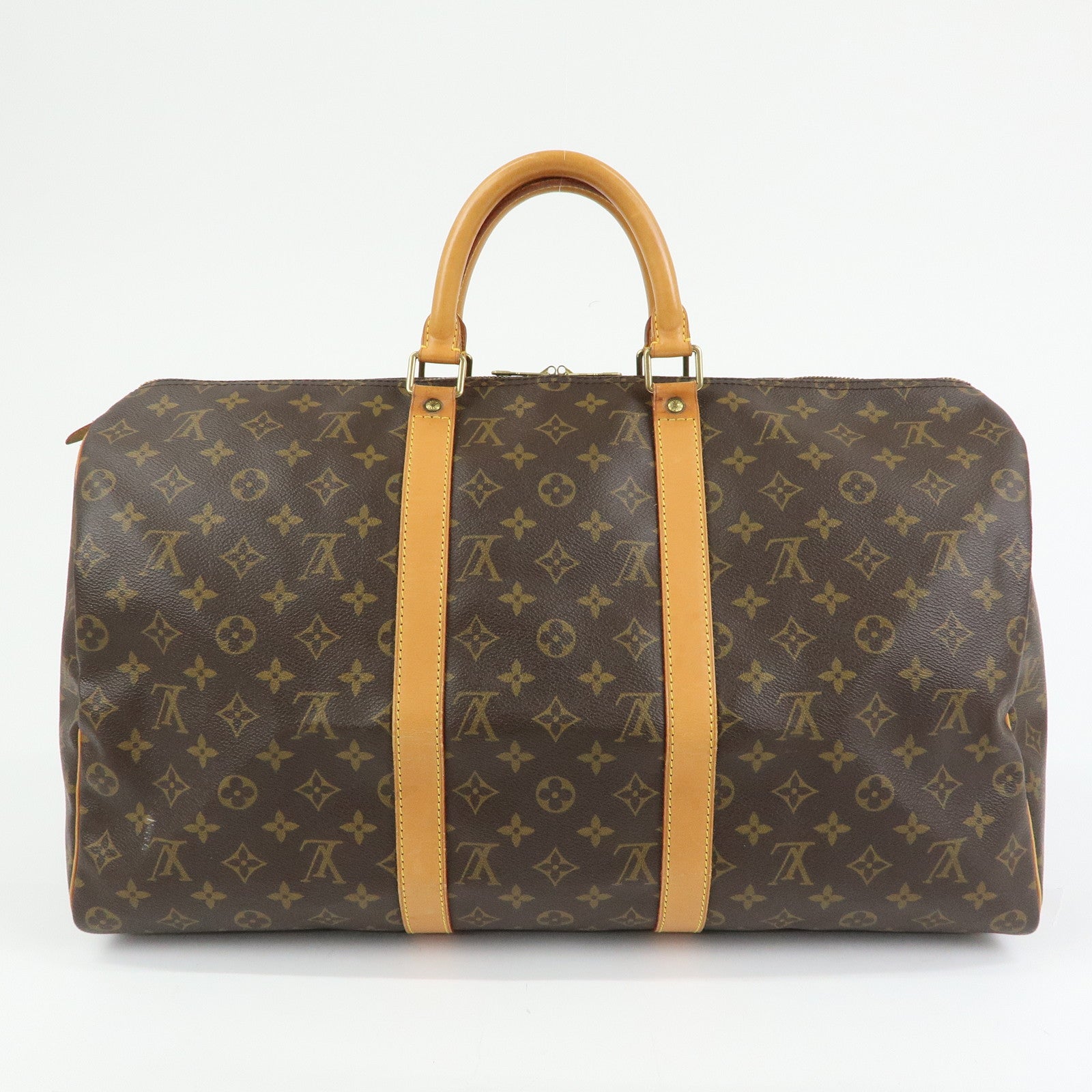 Louis Vuitton Monogram Keep All 50 Boston Bag Brown M41426