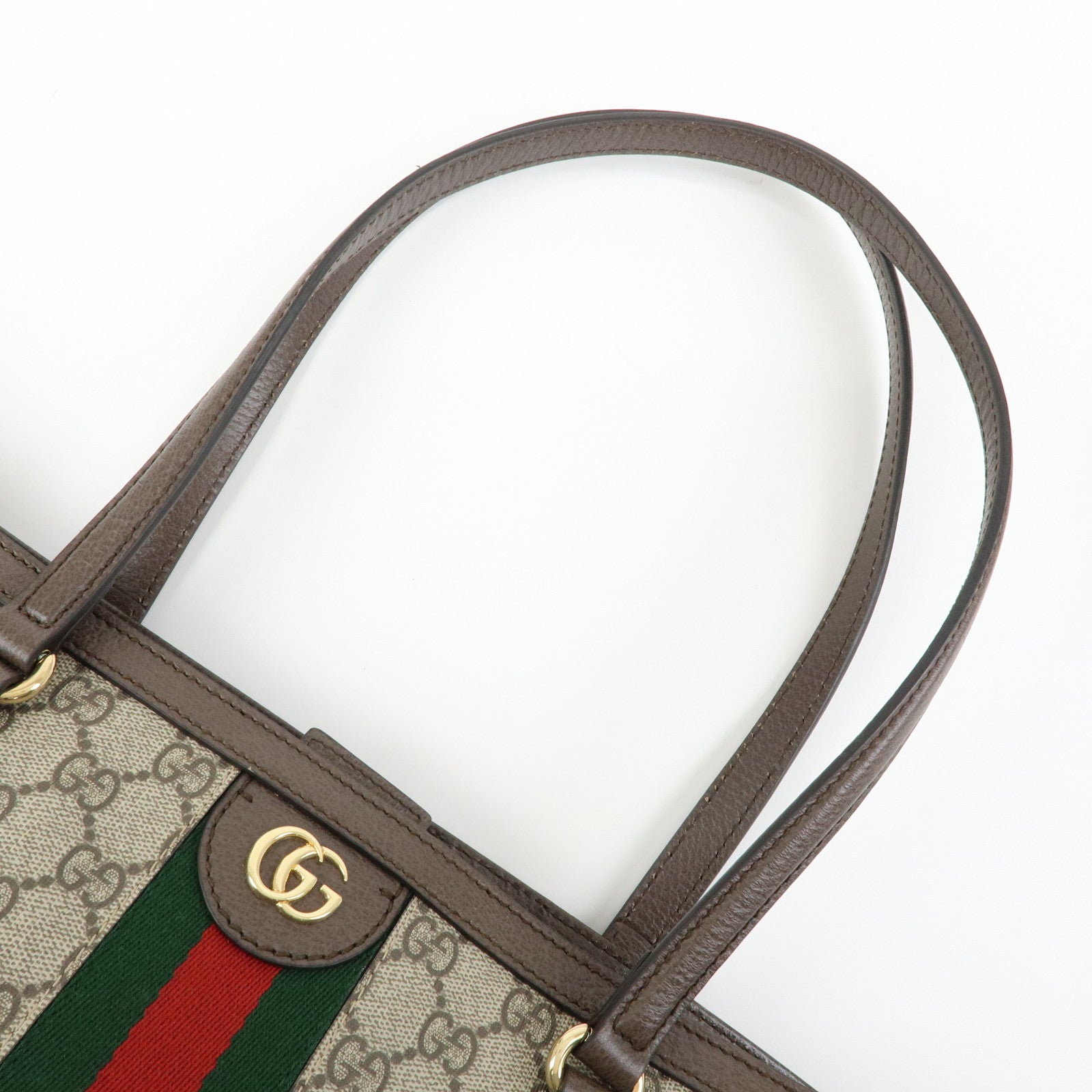 GUCCI Ophidia Sherry Medium Tote Shoulder Bag Beige Brown 631685