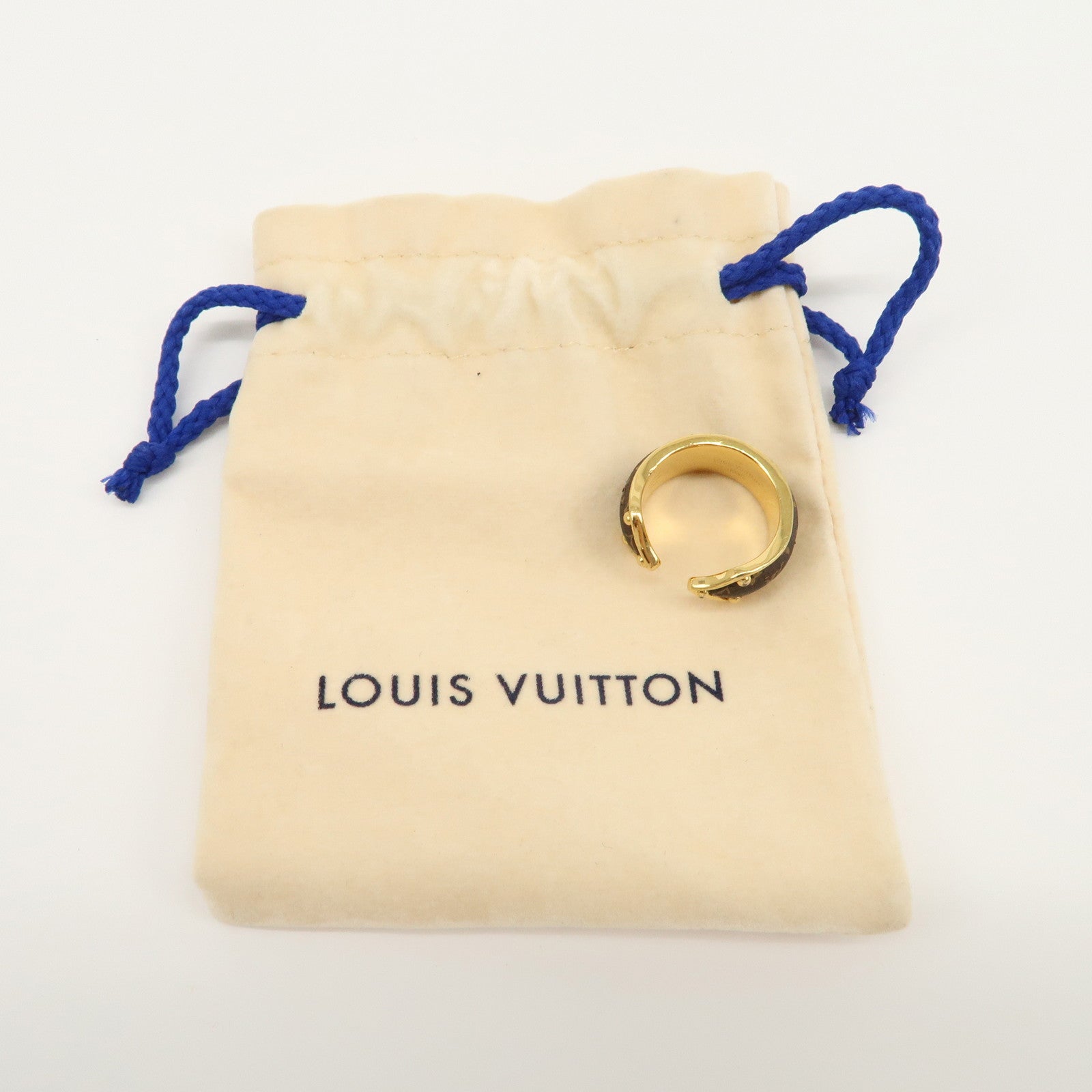 Louis Vuitton Bague Nanogram Sweet Dream Metal Ring M Gold M69607