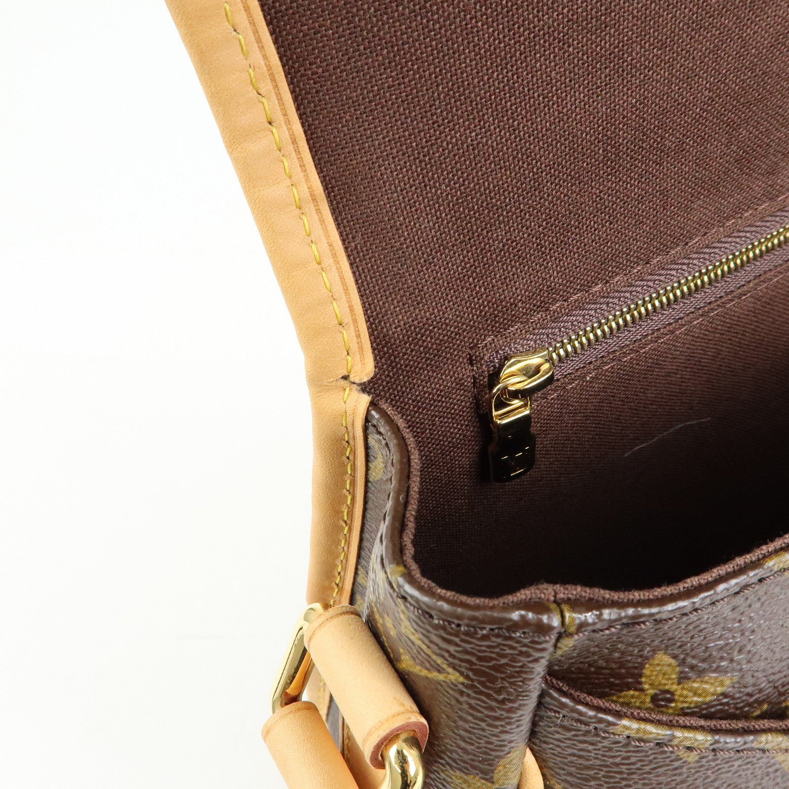 Louis Vuitton Monogram Menilmontant MM Shoulder Bag Brown M40473