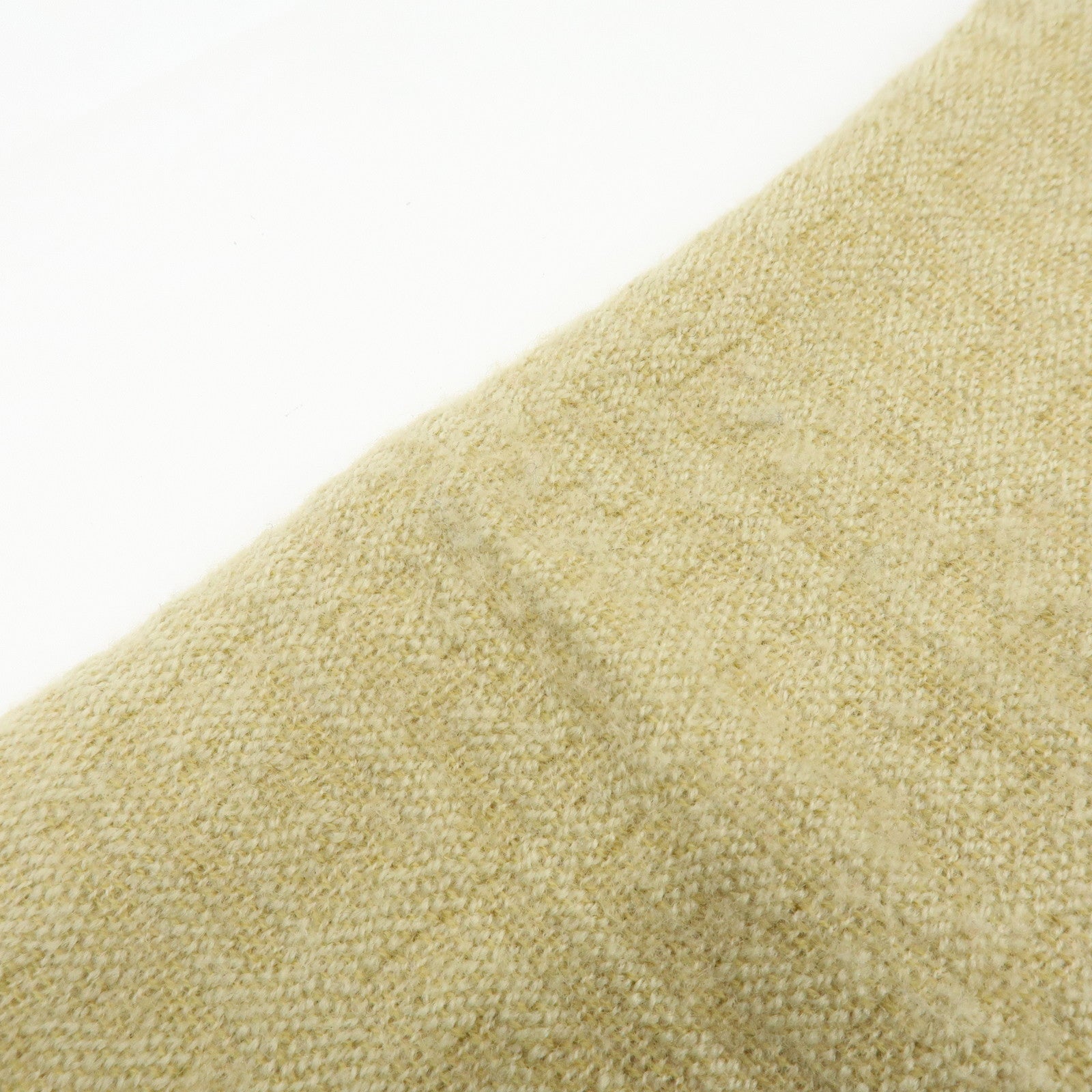 FENDI Zucca Wool 100% Scarf Yellow Beige