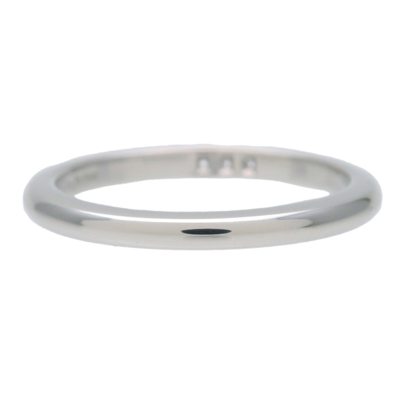 Tiffany & Co Classic Band Ring 3P Diamond PT950 Platinum US5 EU49