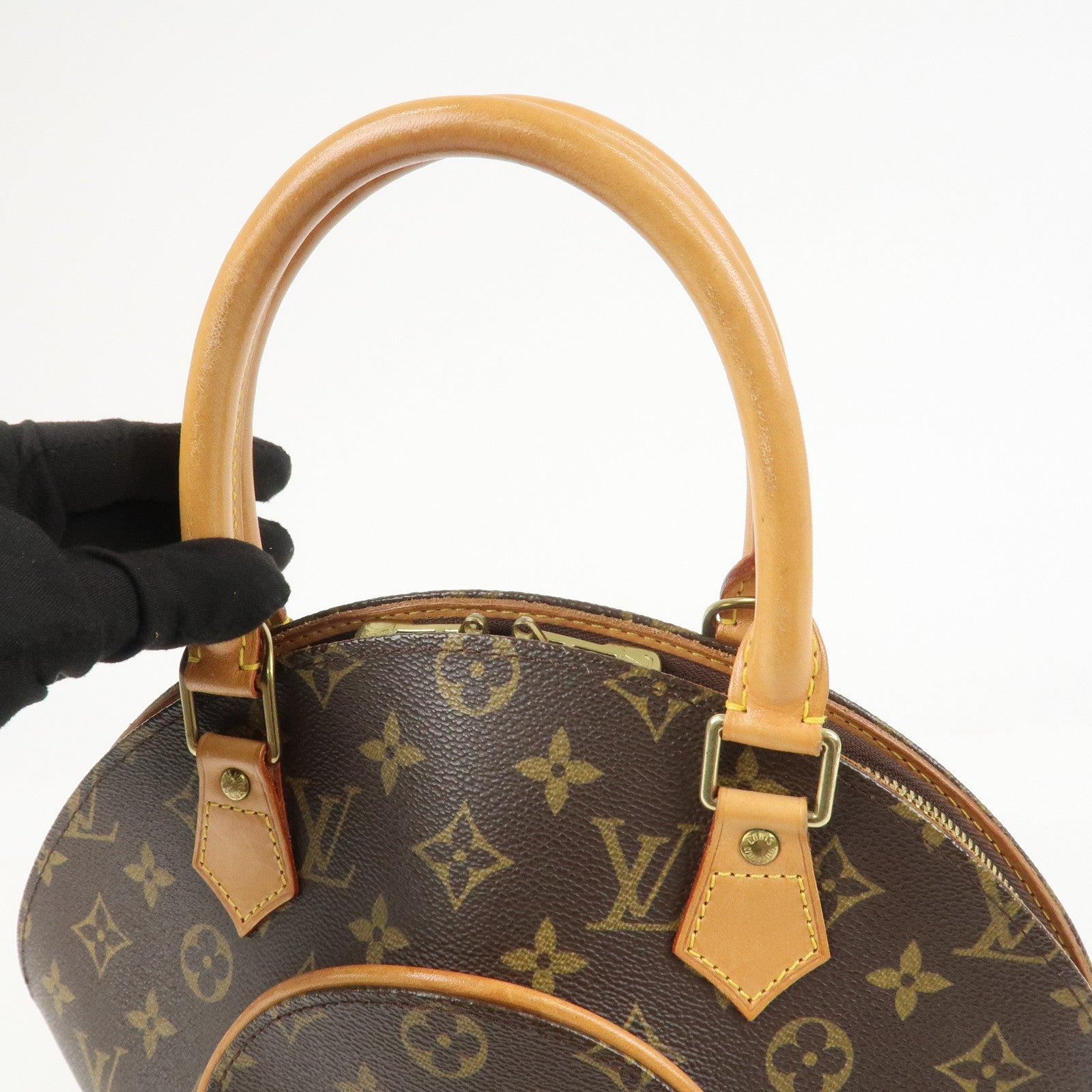 Louis Vuitton Monogram Ellipse PM Hand Bag Brown M51127