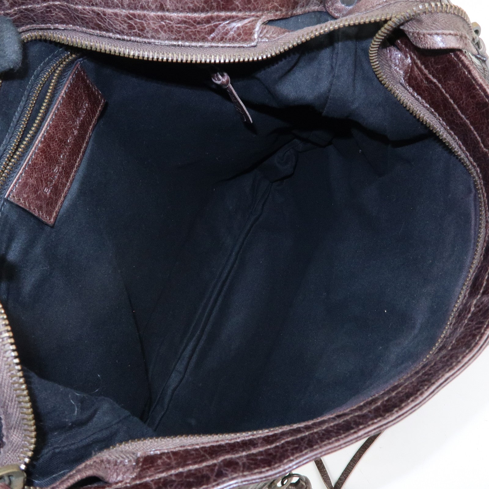BALENCIAGA The Messenger Leather Shoulder Bag Brown 177289