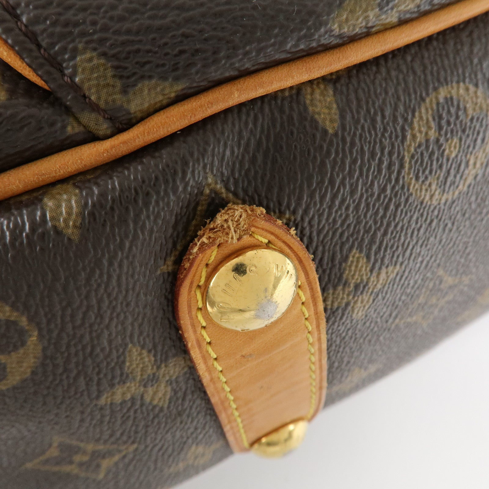 Louis Vuitton Monogram Galliera PM Shoulder Bag Brown M56382 Used