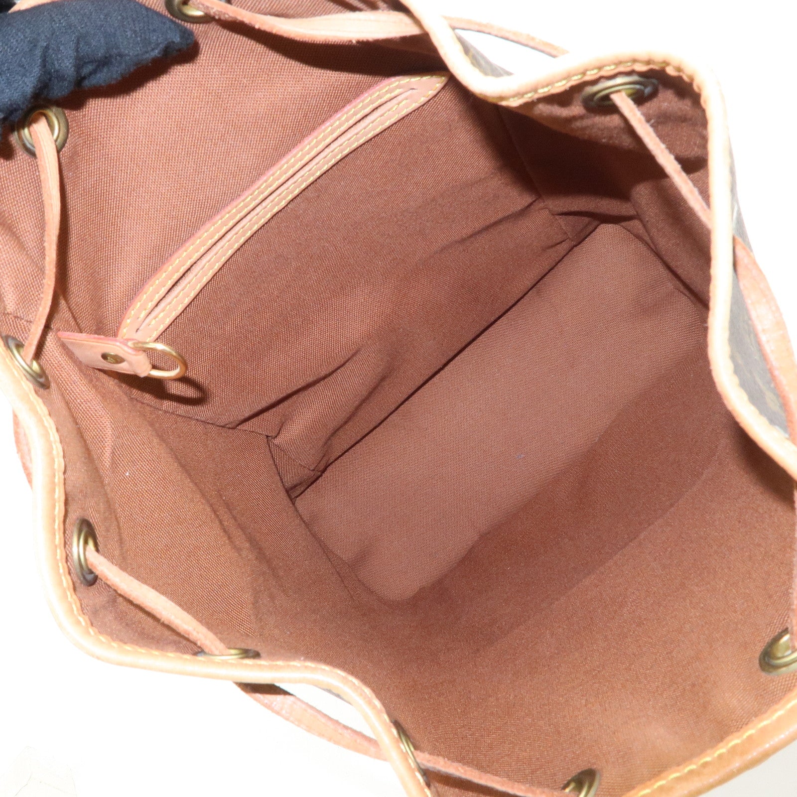 Louis Vuitton Monogram Montsouris MM Back Pack Brown M51136 Used
