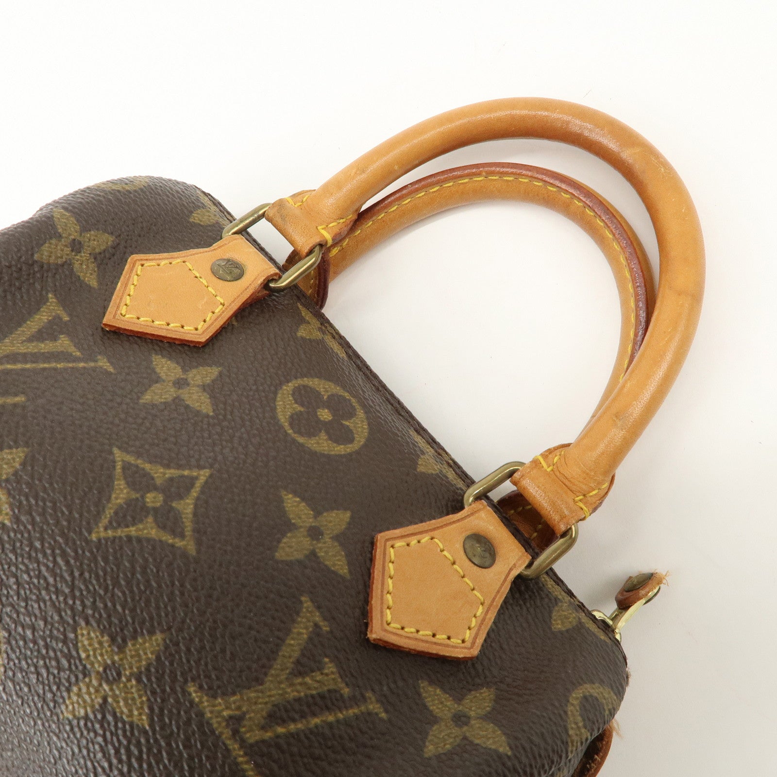 Louis Vuitton Monogram Canvas Mini Speedy Hand Bag Brown M41534