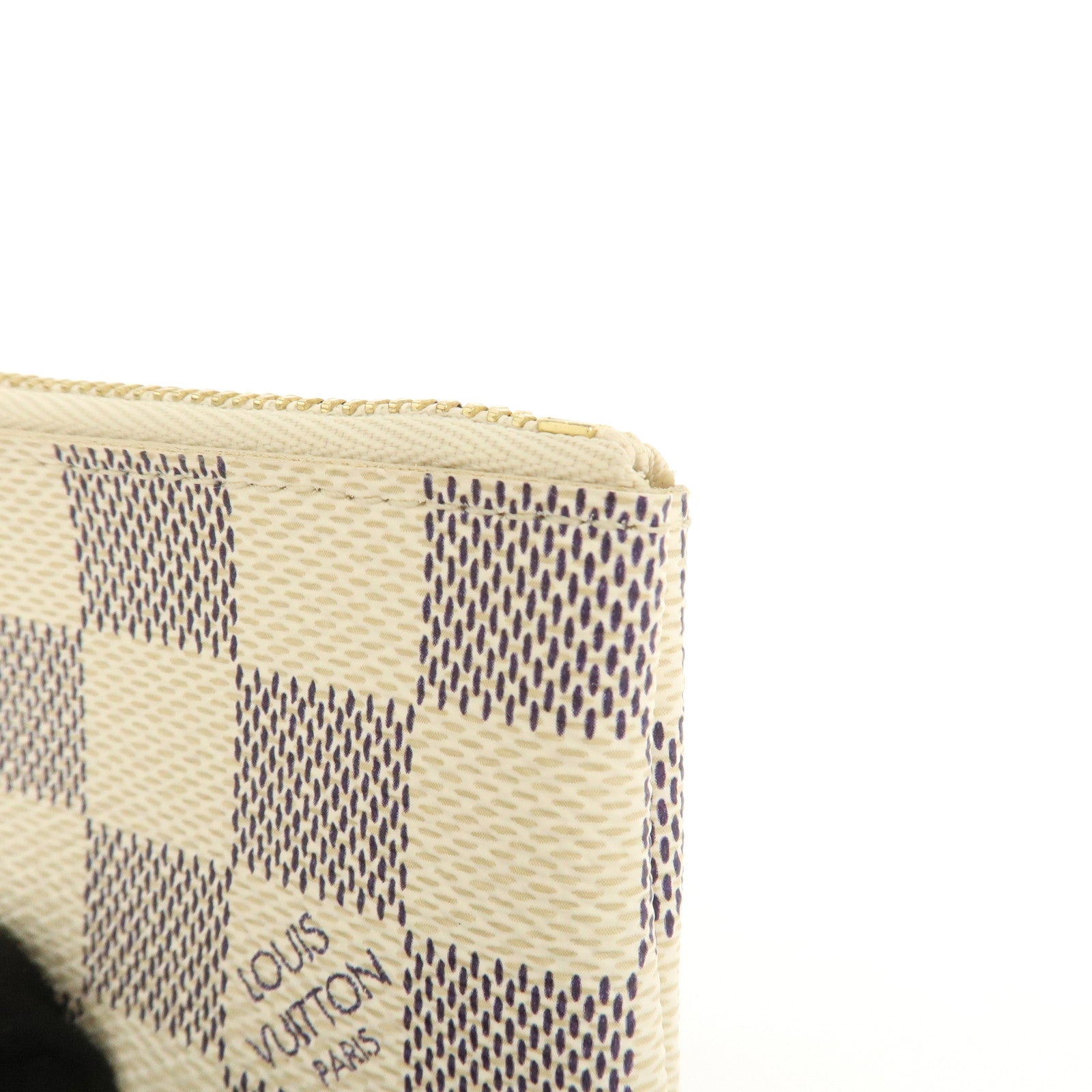 Louis Vuitton Damier Azur Pochette Cles Coin Case N62659