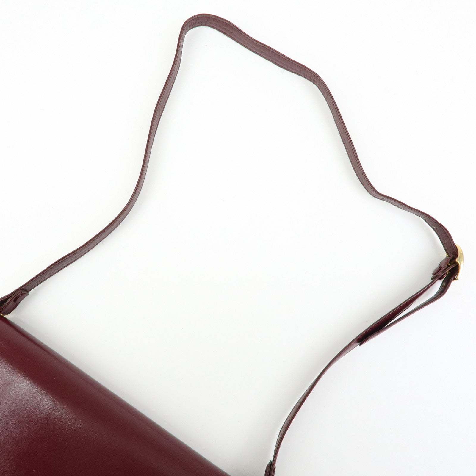 Cartier Must de Cartier Leather Shoulder Bag Crossbody Bag Bordeaux