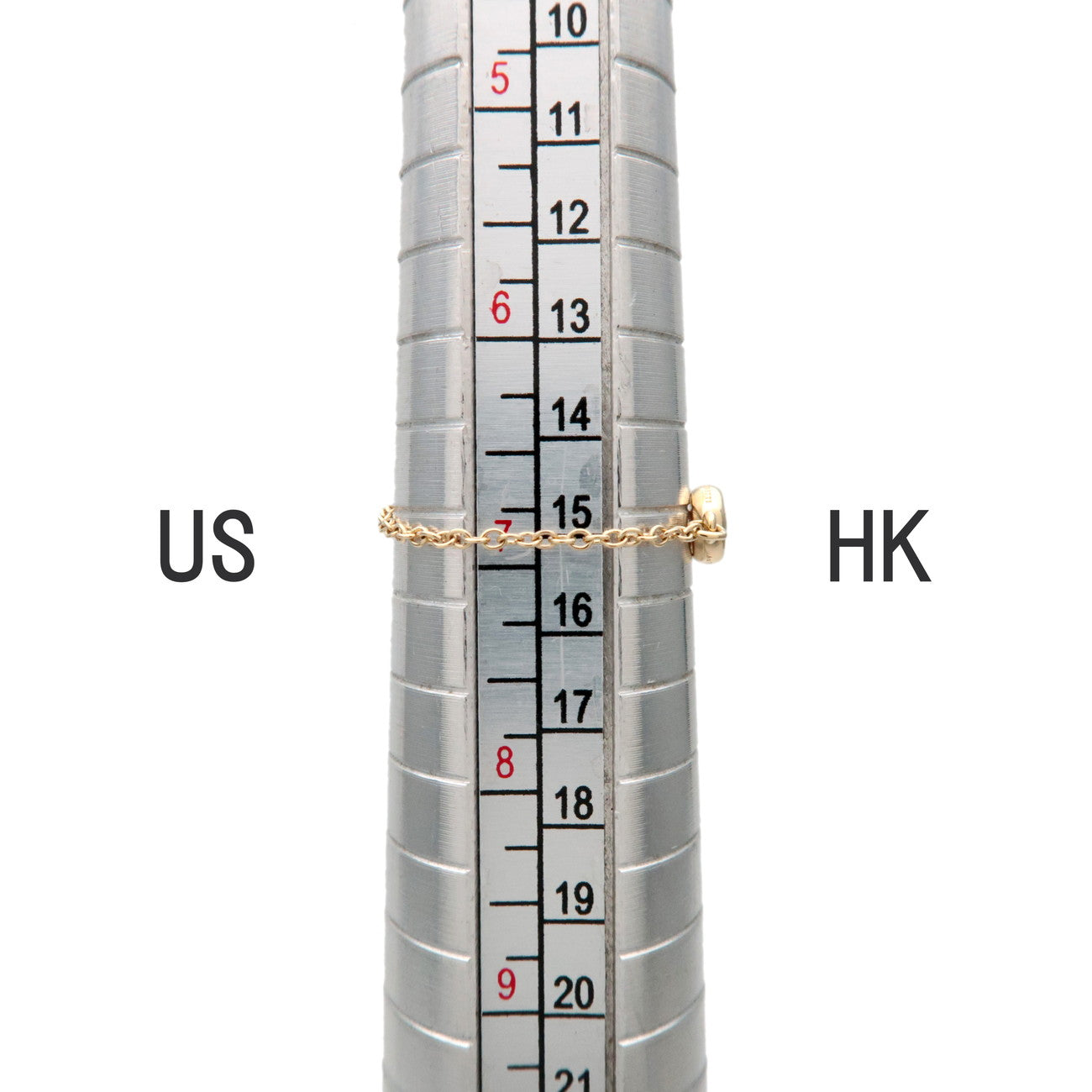 Tiffany & Co By The Yard 1P Diamond Ring 750YG 18K US7