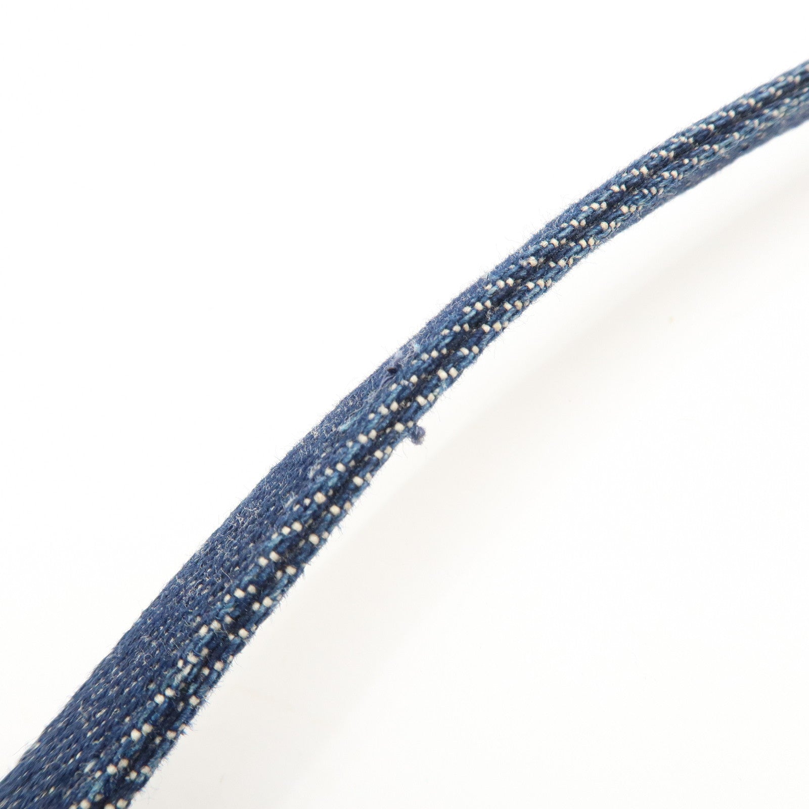 Christian Dior Cannage 2way Denim Tote Bag Navy Used