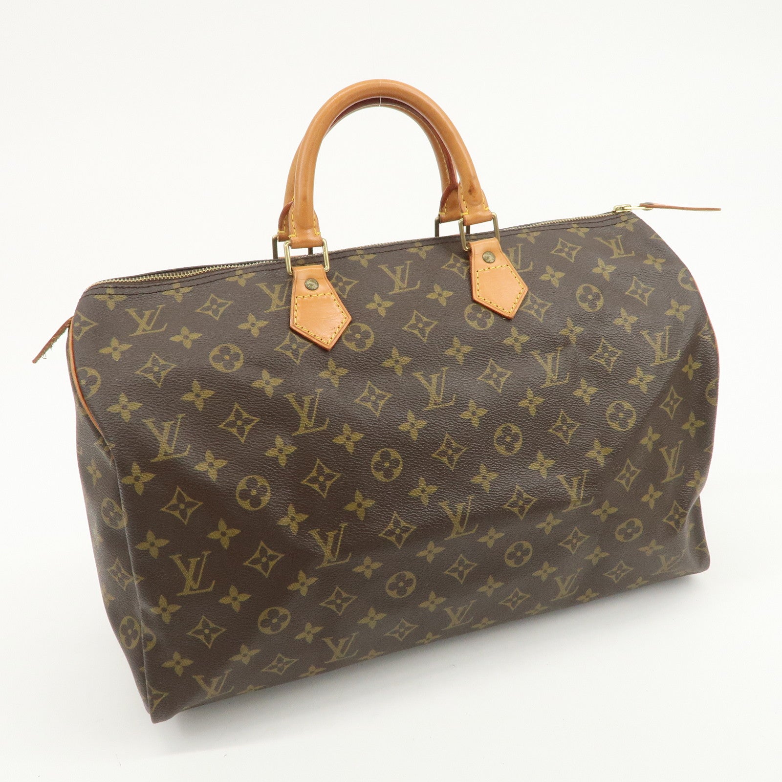 Louis Vuitton Monogram Speedy 40 Hand Bag Boston Bag Brown M41522