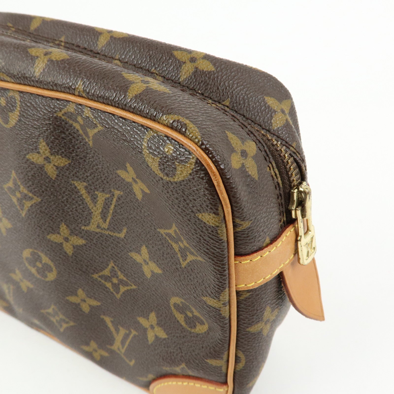 Louis Vuitton Monogram Compiegne 28 Pouch Clutch Bag Brown M51845
