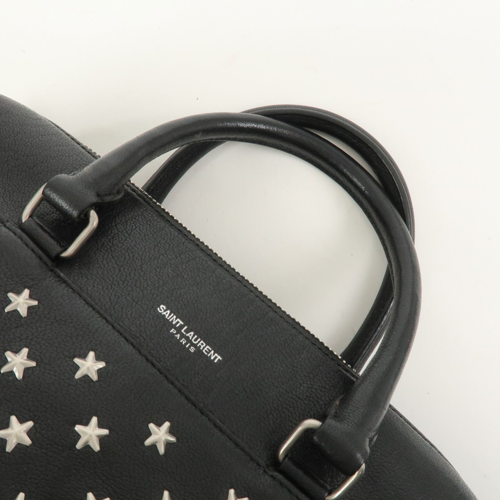 SAINT LAURENT PARIS Leather 2Way Bag Hand Shoulder Bag VLR332423