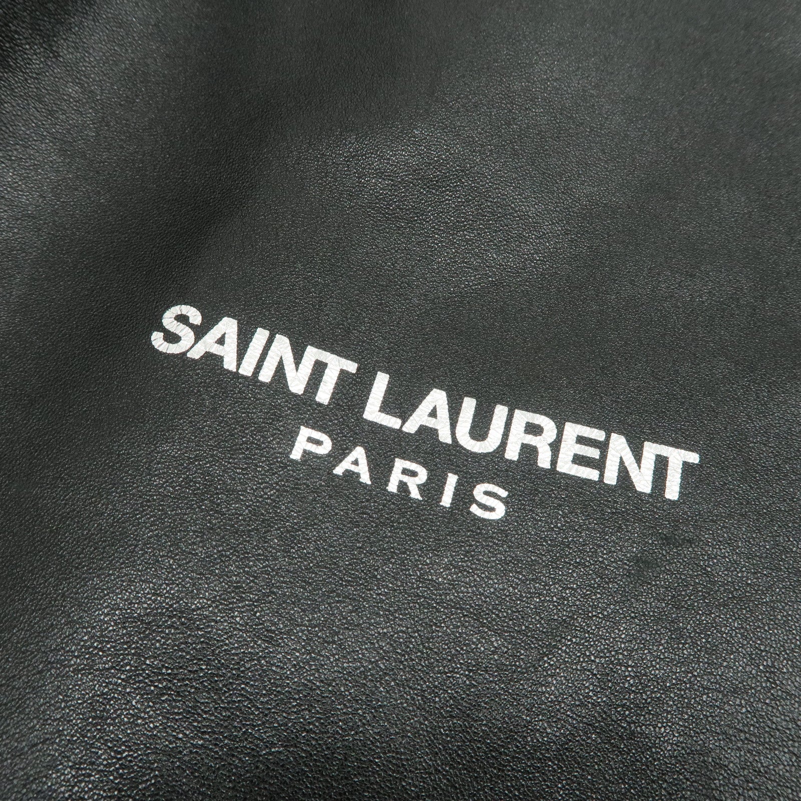 SAINT LAURENT PARIS TEDDY Lambskin Drawstring Backpack 553919