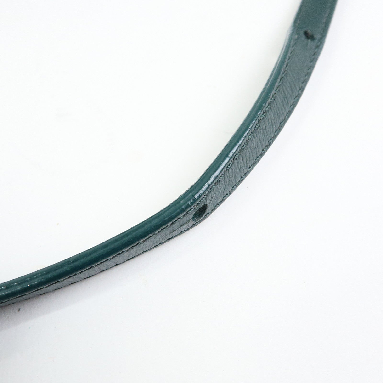 CELINE Trio Leather Shoulder Bag Three Detachable Pouch Dark Green