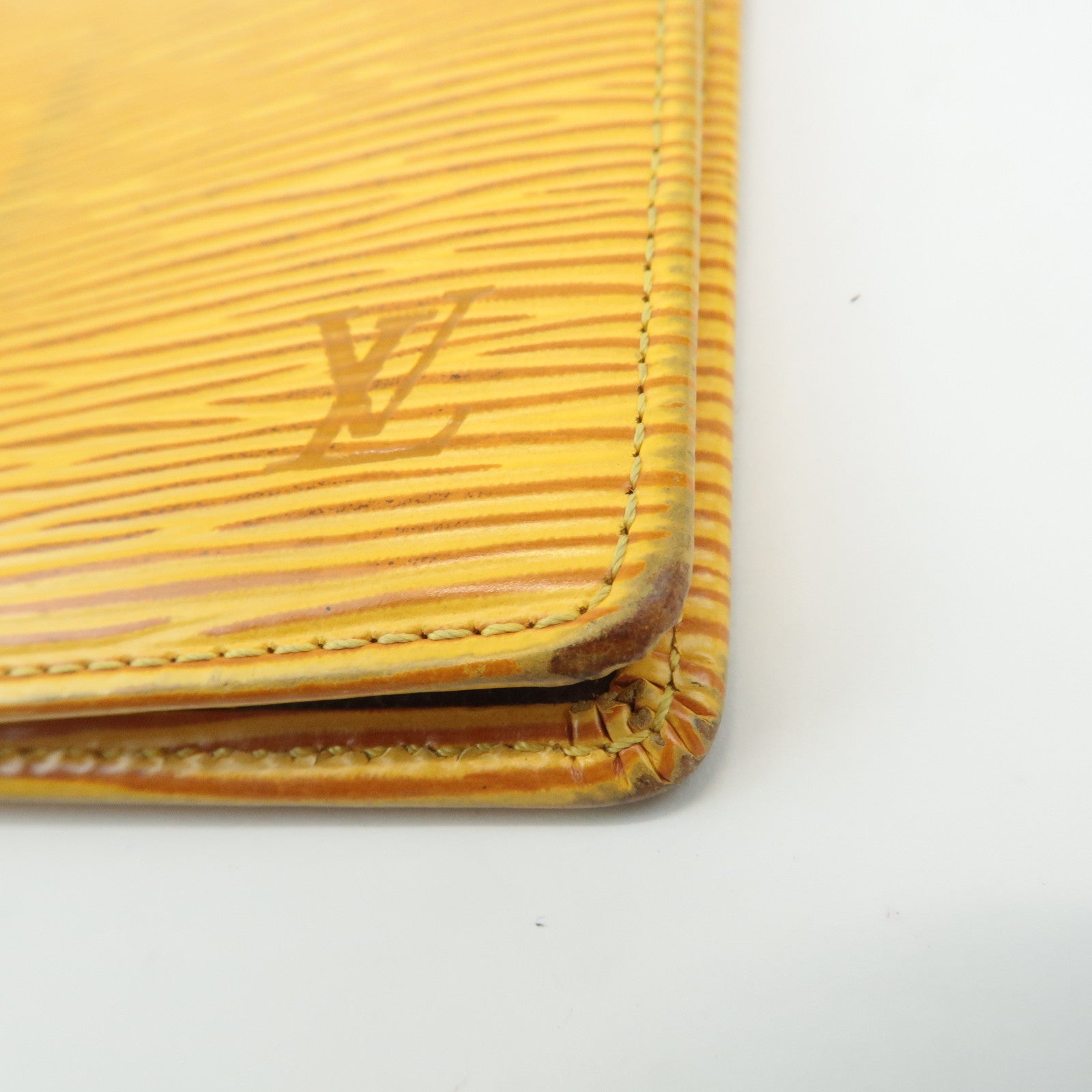 Louis Vuitton Set of 3 Epi Leather Wallet Blue Yellow M63319/M63315 Used