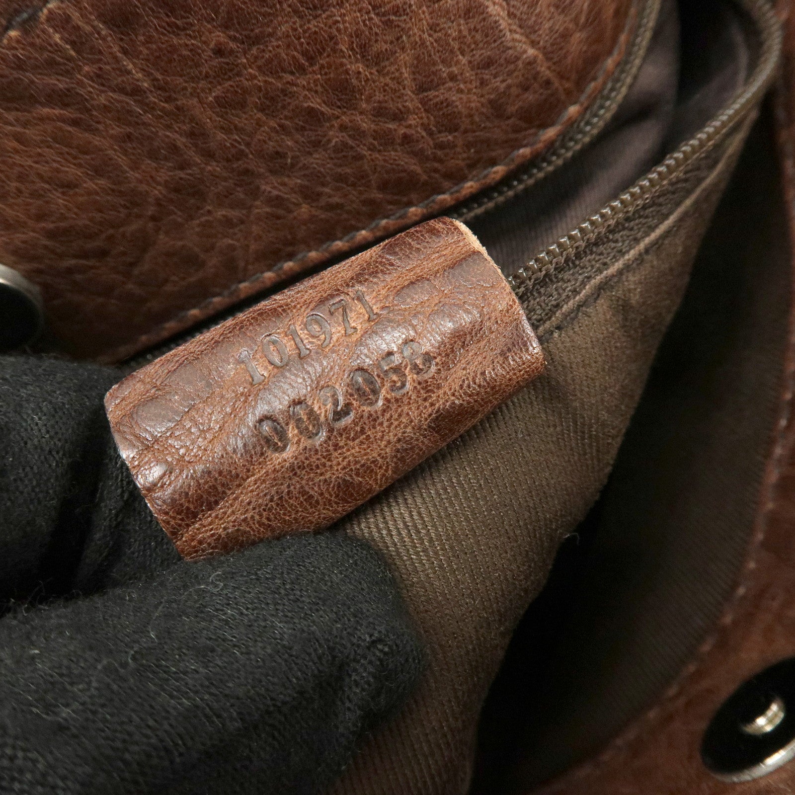 GUCCI Horsebit GG Canvas Leather Tote Bag Shoulder Bag Brown 101971