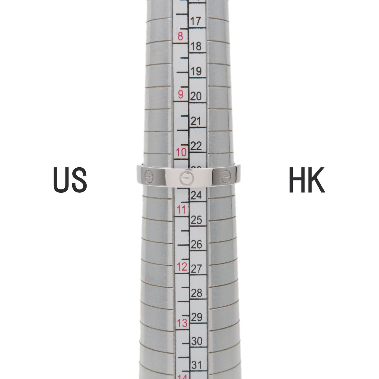 Cartier Mini Love Ring K18 750WG White Gold #63 US10.5 EU63.5