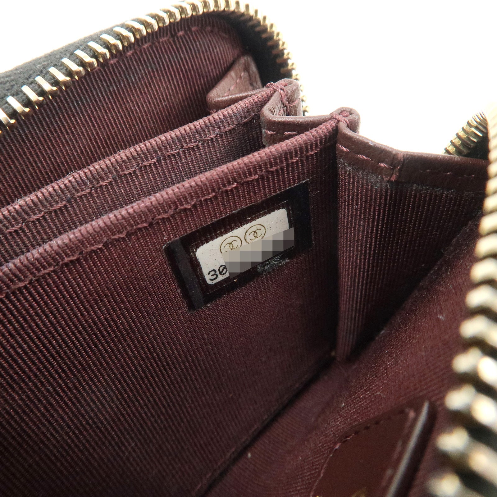 CHANEL Matelasse Timeless Classic Caviarskin Zippy Coin Case AP0216 Used