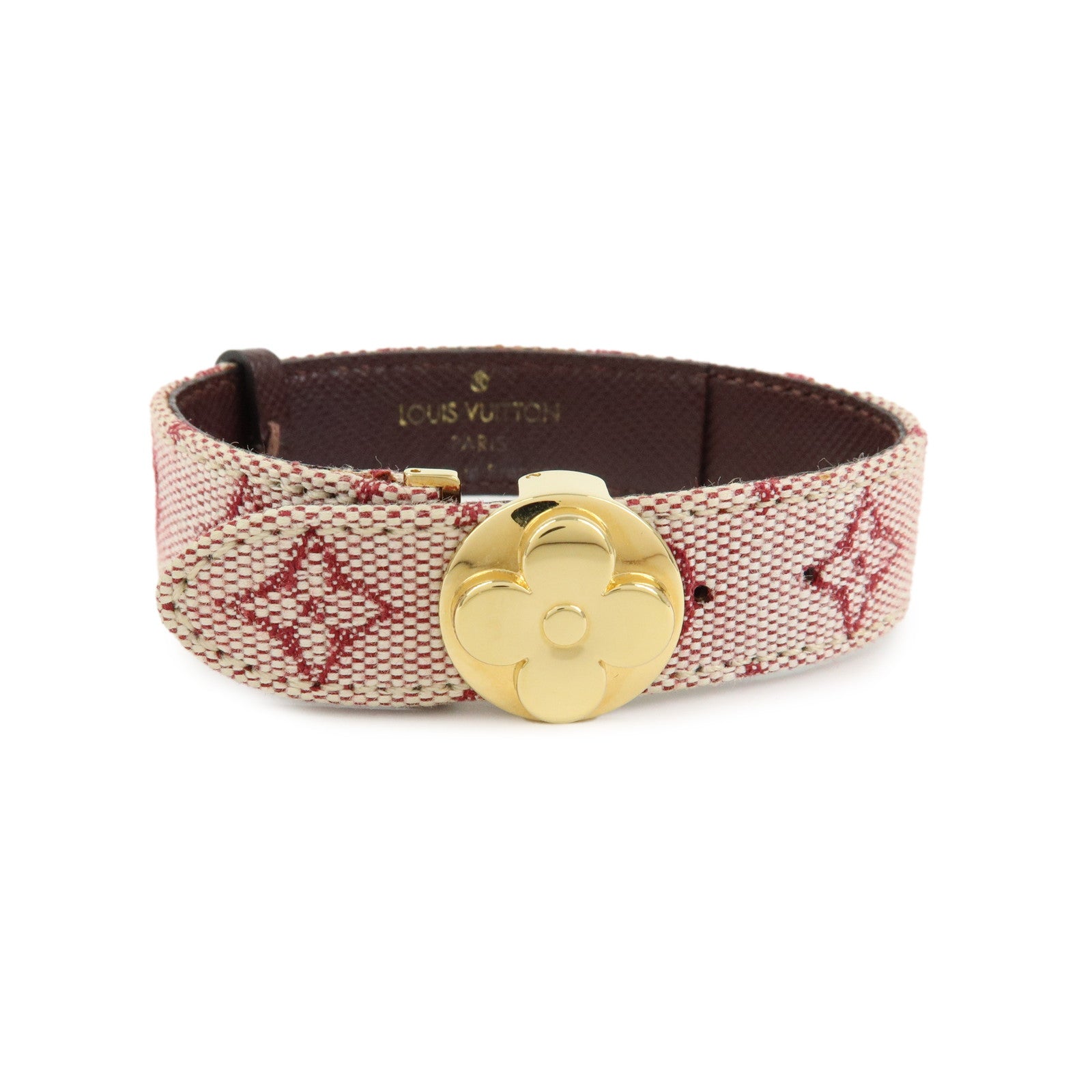Louis Vuitton Monogram Mini Bracelet Voeu Good Luck Cerise M64542