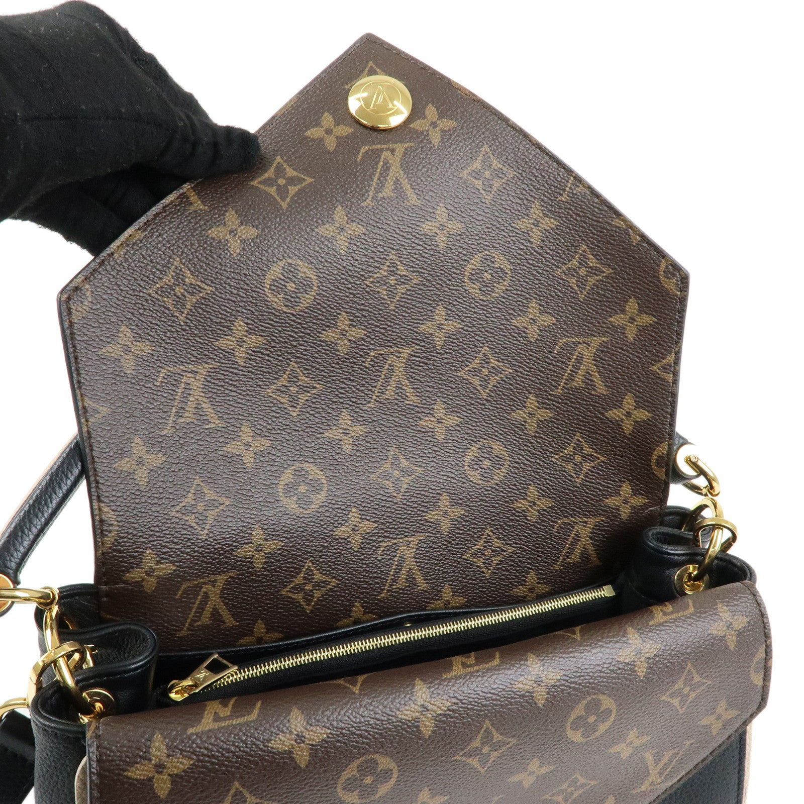 Louis Vuitton Monogram Double V 2Way Bag Shoulder Bag Noir M54439